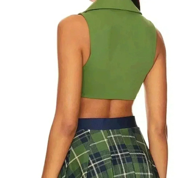 WeWoreWhat Polo Bra in Court Green - Picture 5 of 6